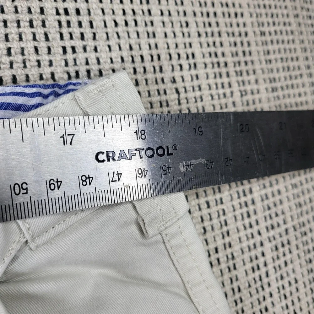 Territory Ahead Pants Mens 37x32 White Chino‎ Regular Fit Straight Leg Casual